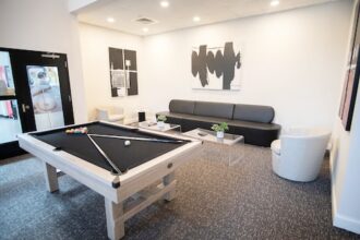 Midtown Community Lounge, Billiard Table Focus